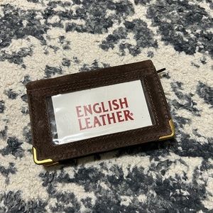 English Leather Wallet Card Holder